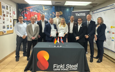 Projet canadien de sous-marins: un partenariat entre Finkl Steel – Sorel et TKMS