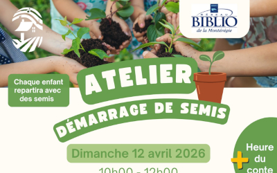 Bibliothèque de Calixa-Lavallée: atelier de semis