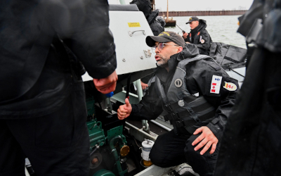 Exercice de formation de la Marine royale canadienne à Verchères