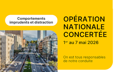Opération nationale concertée distraction et comportements: présence policière accrue sur les routes du Québec