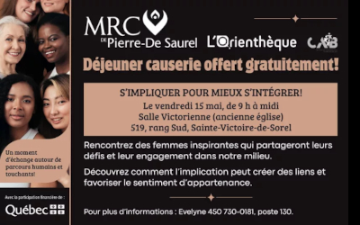 MRC de Pierre-De Saurel: Déjeuner causerie