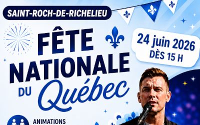 Saint-Roch-de-Richelieu célèbre la Fête nationale du Québec le 24 juin avec Philippe Tremblay