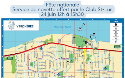 Fête nationale à Verchères: service de navette