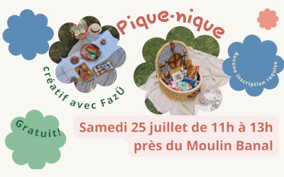 Verchères: un pique-nique créatif au Moulin Banal le 25 juillet