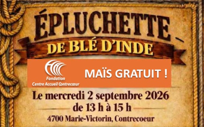 Du blé d’inde gratuit… à l’épluchette de la Fondation