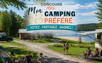Mon camping préféré 2026: la FQCC invite les campeurs et campeuses à voter pour les campings qui ont marqué leur saison
