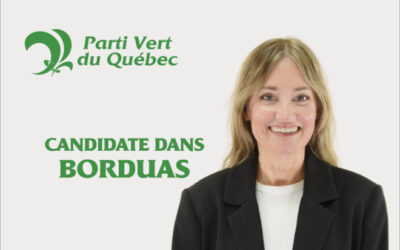 Borduas: Maryse Letarte sera candidate du Parti Vert du Québec