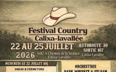 Le Festival Country s’ajoute à la programmation estivale: laissez-passer gratuits pour les résident(e)s!