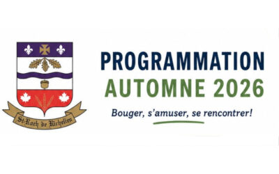Municipalité de Saint-Roch-de-Richelieu: programmation des loisirs automne 2026