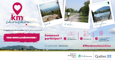 La MRCVR lance le défi Mon km chouchou et invite la population à partager ses parcours préférés