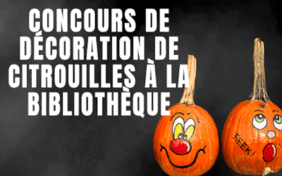 Bibliothèque de Verchères: concours de décoration de citrouilles